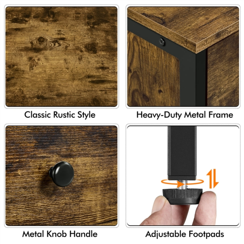 2-Drawer Side Table End Table Nightstand
