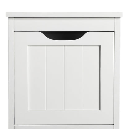 White Bathroom Cabinet 2 Hideaway Drawers 1 Shelf