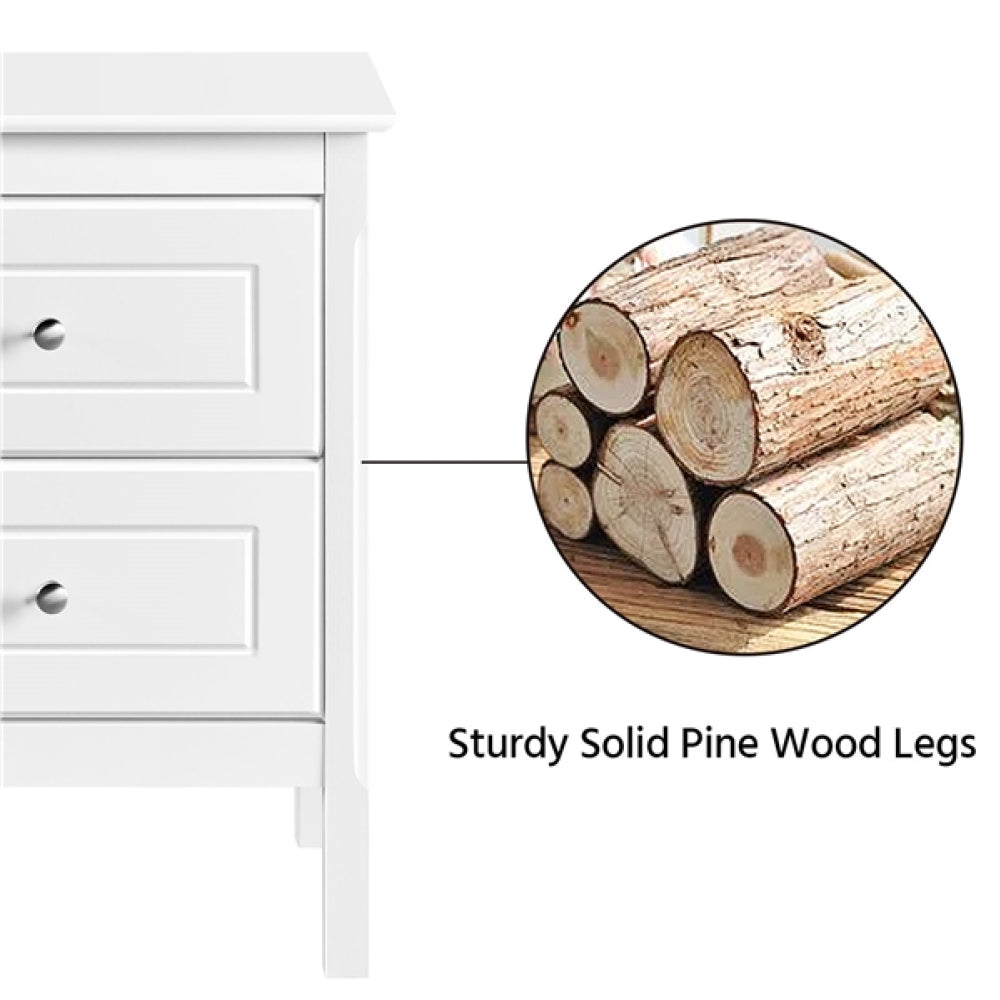 End Table Side Table Nightstand Bedside Table with 2 Drawers