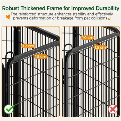 16pcs Dog Pen Pet Barrier Fence