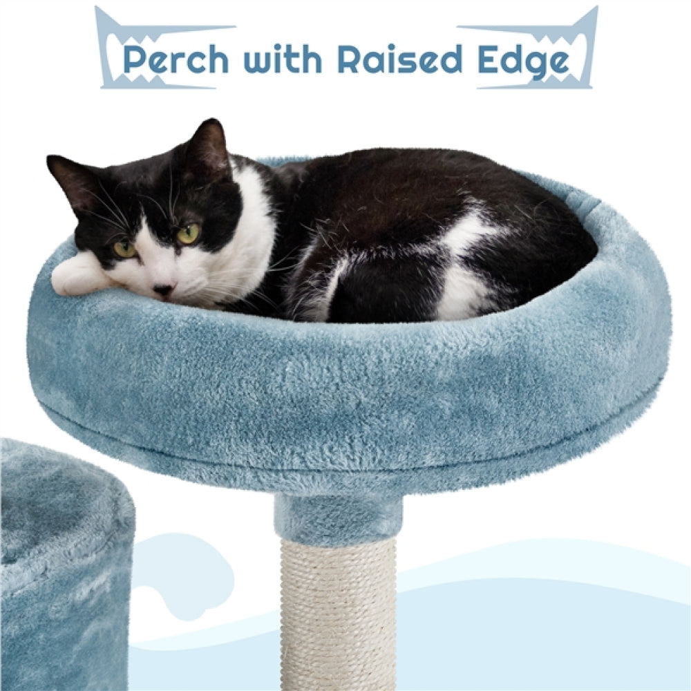 Multi-Level Ocean-themed Cat Tree Cat Tower