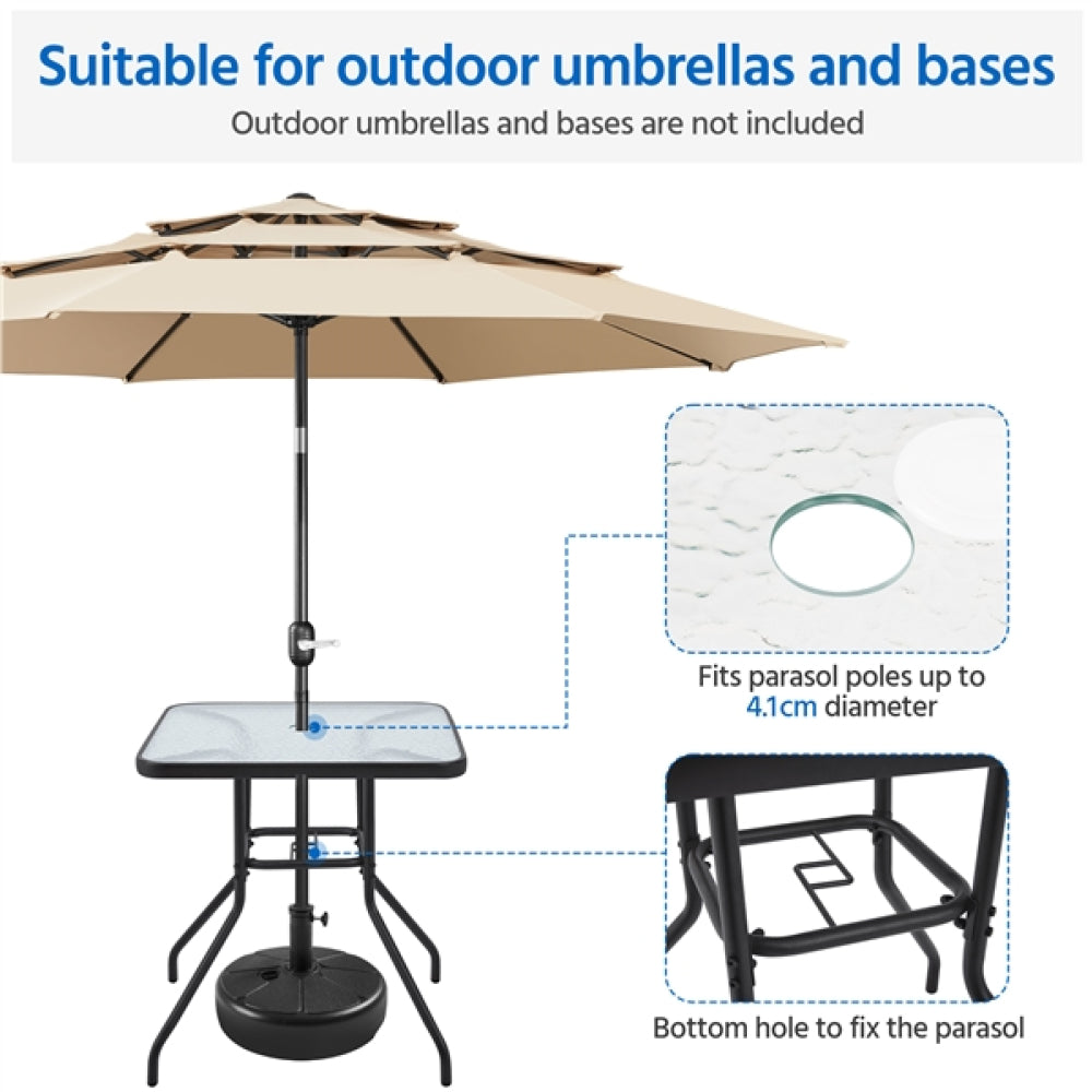 Outdoor Coffee Table Patio Square Bistro Table