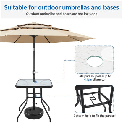 Outdoor Coffee Table Patio Square Bistro Table