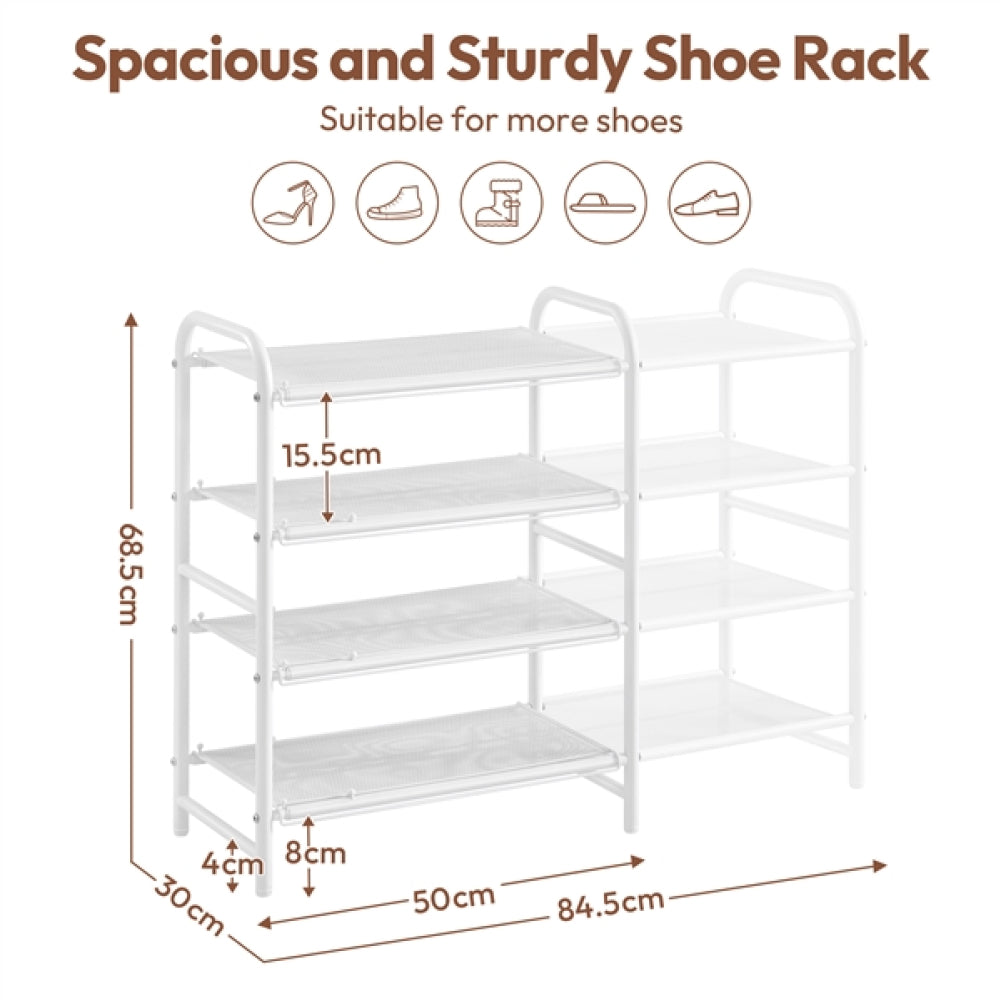 4 Tier Iron Shoe Rack Organiser