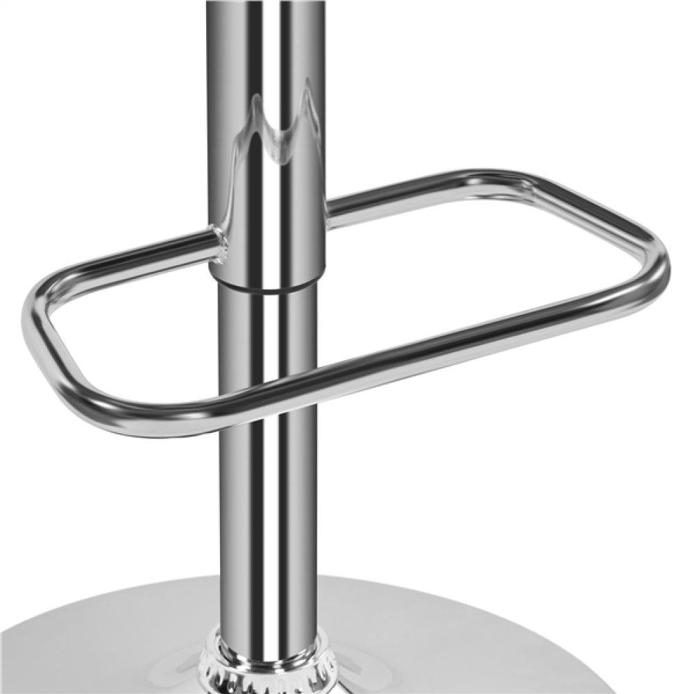 2PCS Adjustable Bar Stool Modern Faux Leather Swivel Bar Chair