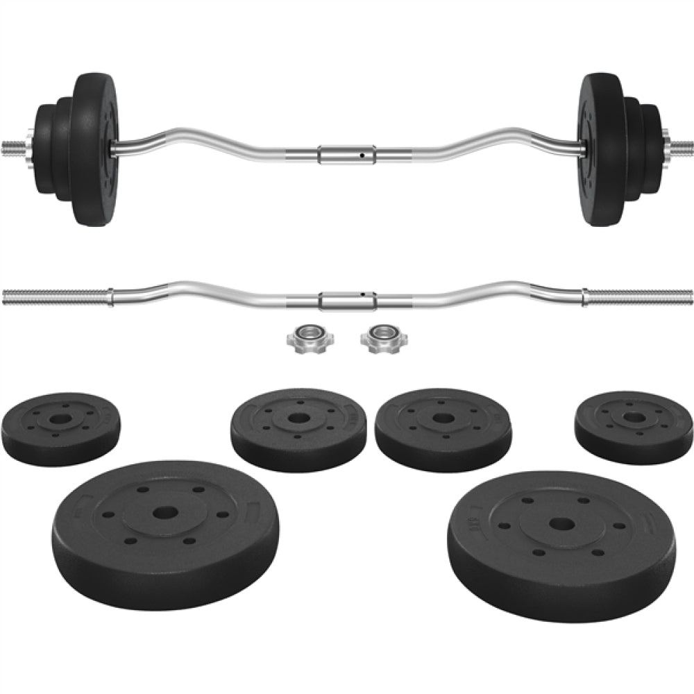 20KG Home Gym Adjustable Weightlifting Set Barbell Weight Set