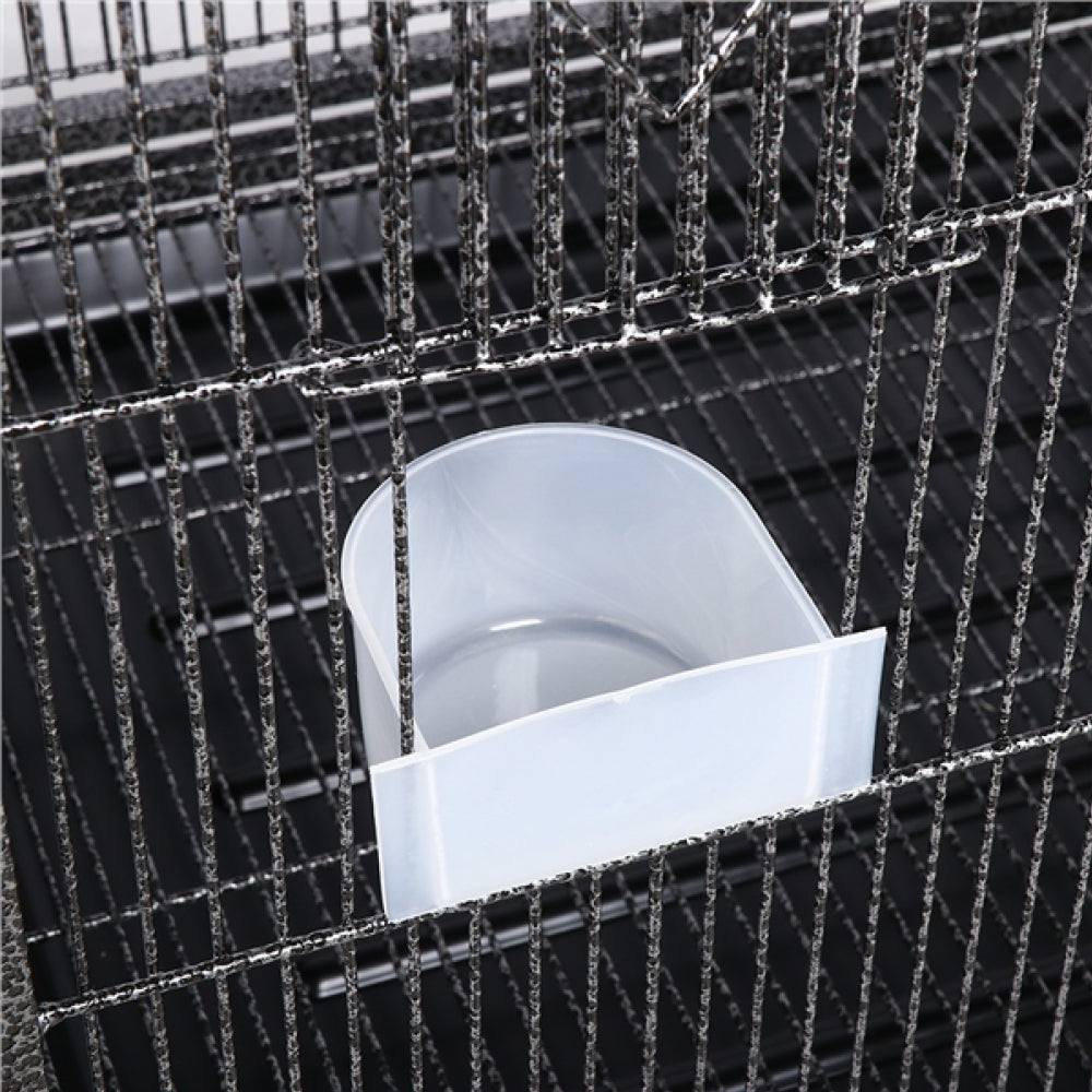 63’’H Large Parrot Cage w/ Stand Rolling Metal Pet Cage