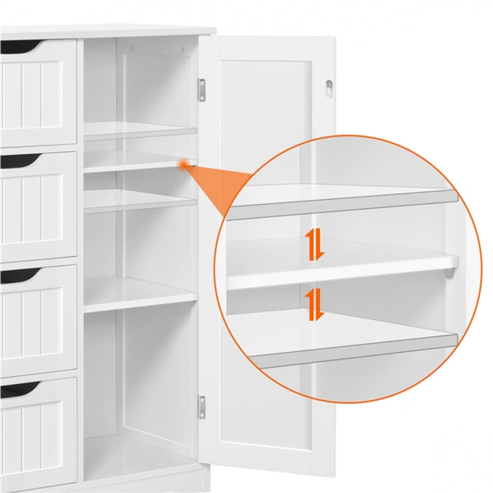 Large Wooden Bathroom Storage Cabinet Freestanding Floor Cabinet