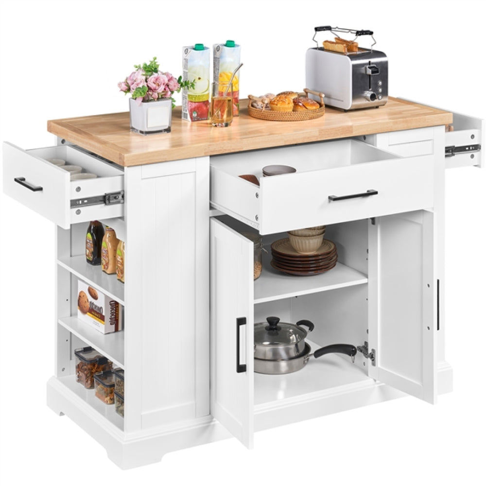 Rolling Kitchen Island Trolley Modern Storage Cabinet