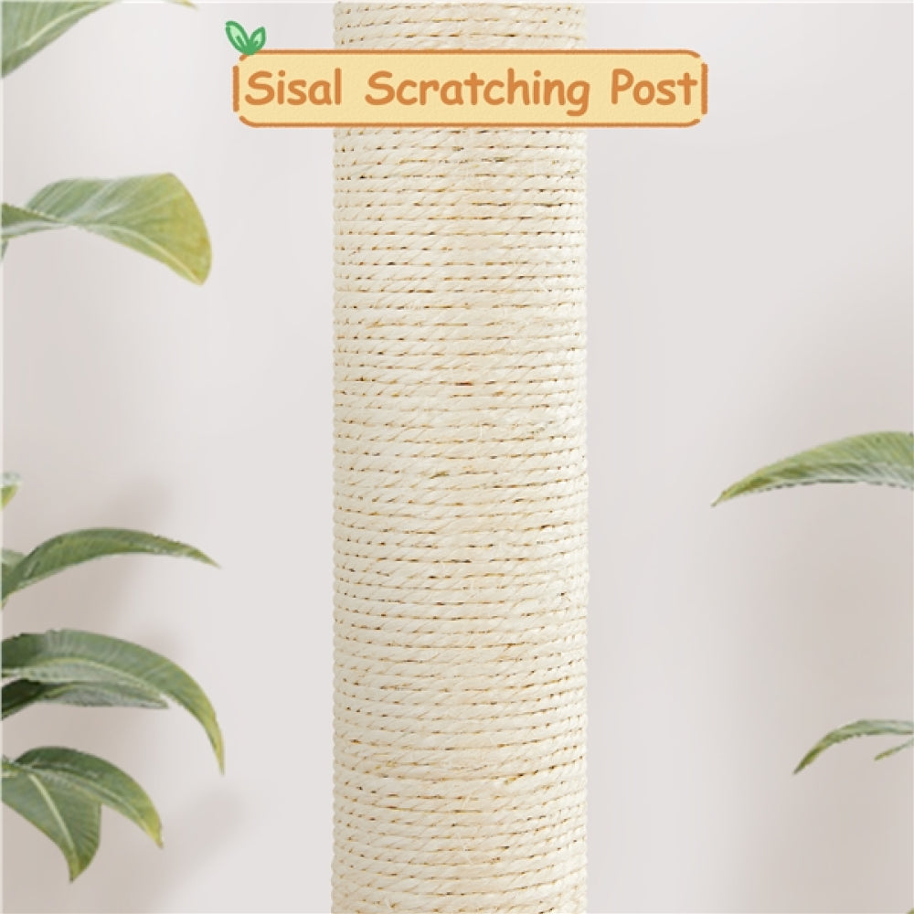36″ Tall Rattan Cat Tree Cat House Cat Tower