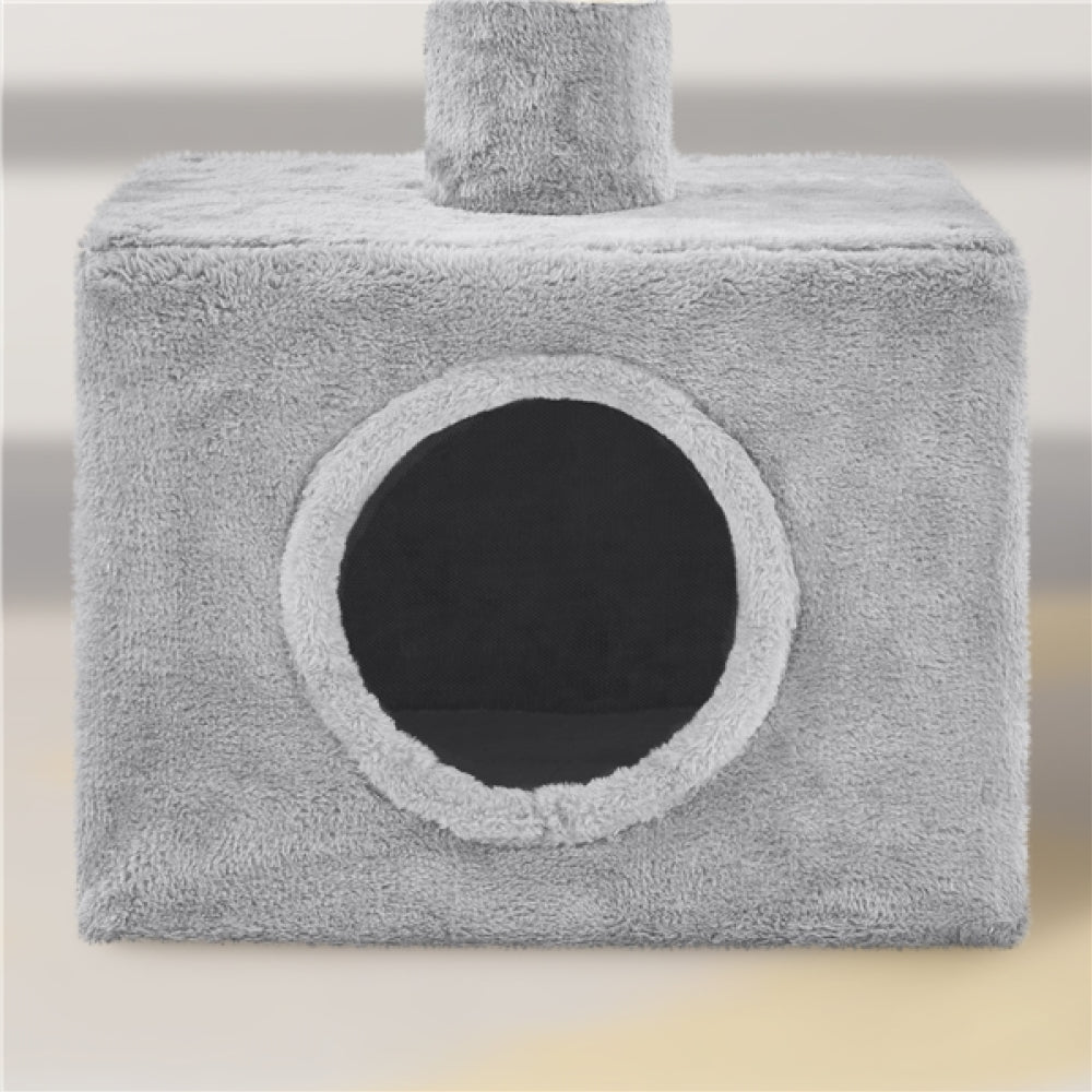 2.3-2.7M Floor-to-Ceiling Cat Tree Adjustable Tall Cat Tower