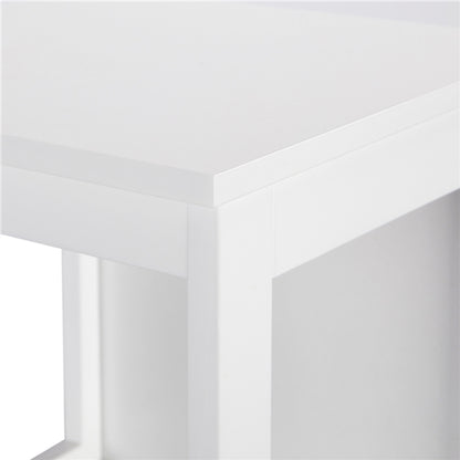 White Bathroom Cabinet 2 Hideaway Drawers 1 Shelf
