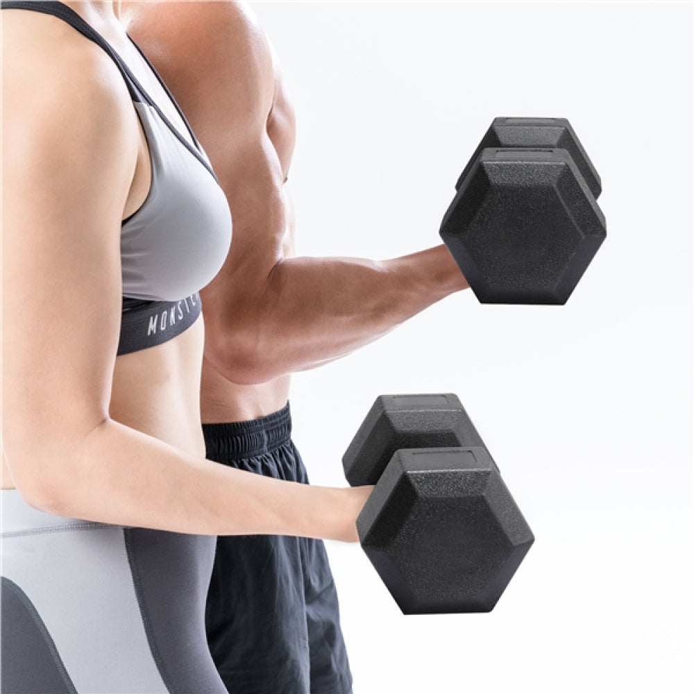 2x5kg Hex Dumbbells Set