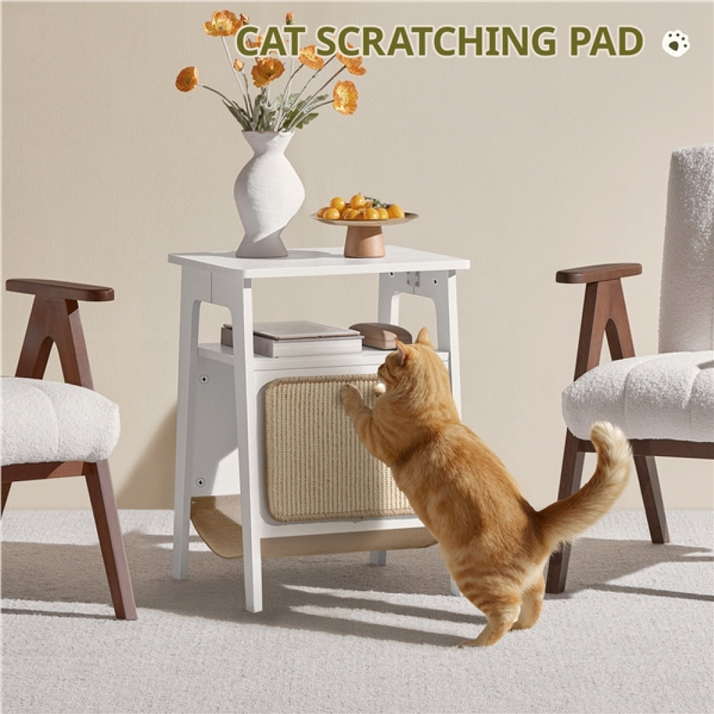 End Table with Cat Bed Side Table
