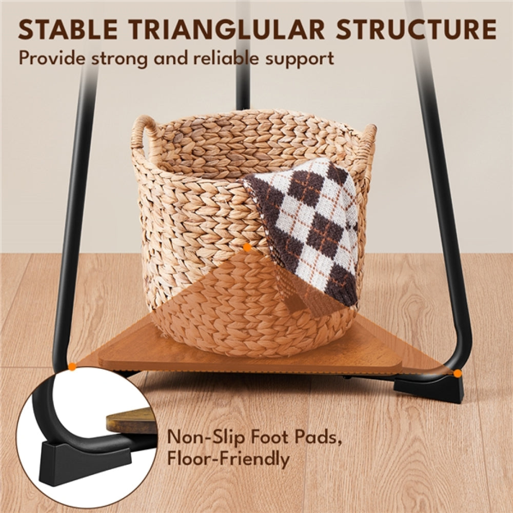 Freestanding Coat Rack Clothing Rack Hat Rack With Shelves