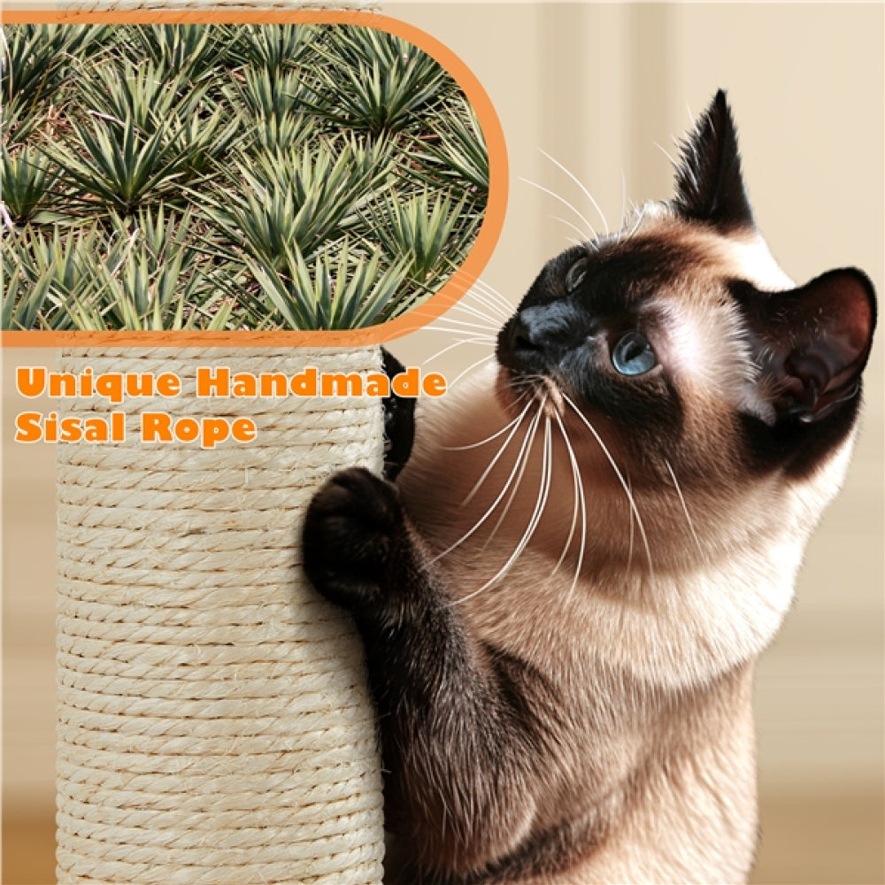 Multi-Level Cat Tree  Cat Tower with 2 Condos & 2 Perches & Scratching Posts