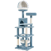 Multi-Level Ocean-themed Cat Tree Cat Tower