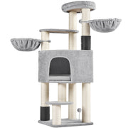 Multilevel Heavy-Duty Cat Tree with Thick Scratching Posts