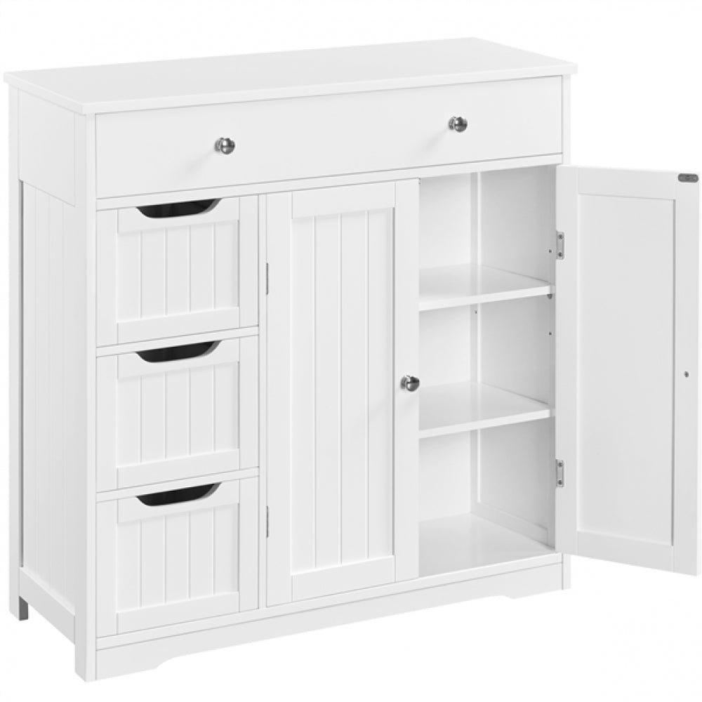 Wooden Bathroom Floor Cabinet Side Storage Organizer Cabinet