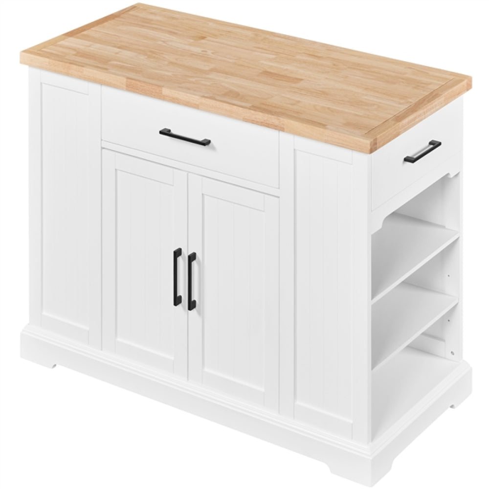 Rolling Kitchen Island Trolley Modern Storage Cabinet