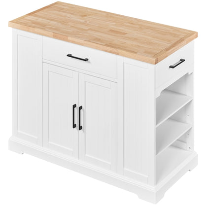 Rolling Kitchen Island Trolley Modern Storage Cabinet