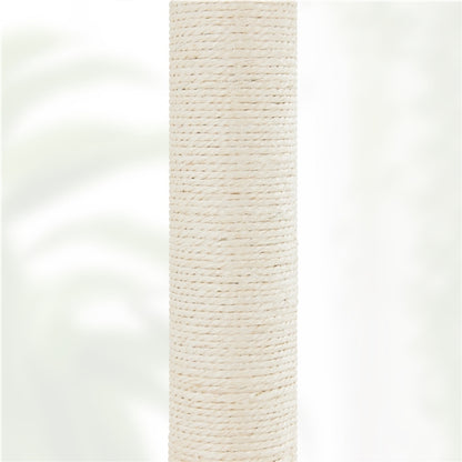 54″ Tall Rattan Cat Tree Cat Tower