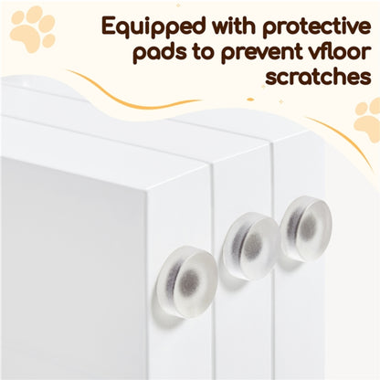 Indoor Pet Barrier for Doorway Dog Pen Wooden Pet Gate