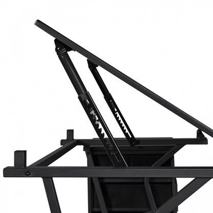 Drafting Table & Stool Set For Artists Tilting Tabletop with Additional Side Countertop