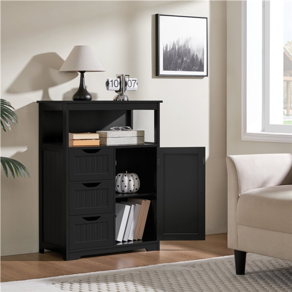 90cm Height Bathroom Floor Cabinet MDF Wooden Storage Organizer