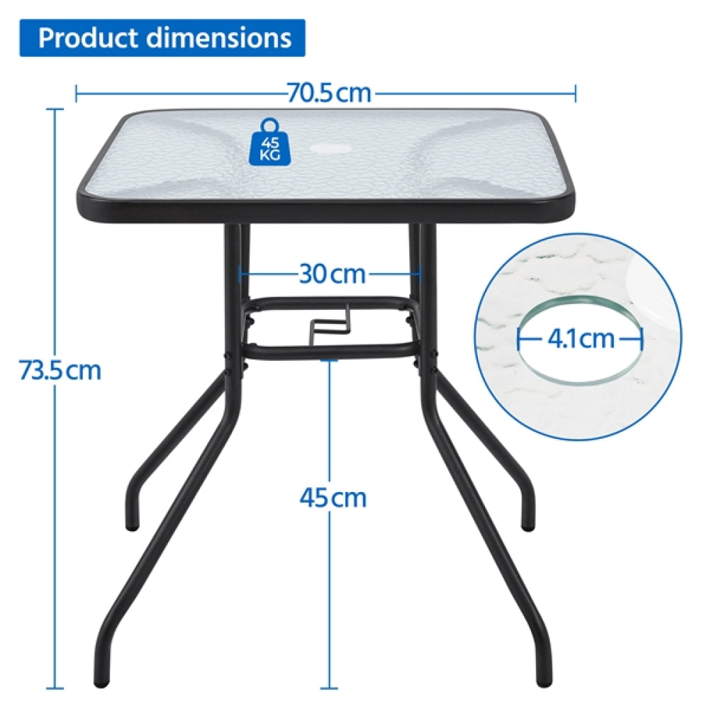 Outdoor Coffee Table Patio Square Bistro Table
