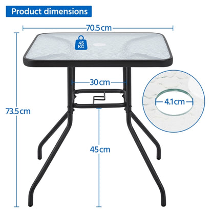 Outdoor Coffee Table Patio Square Bistro Table