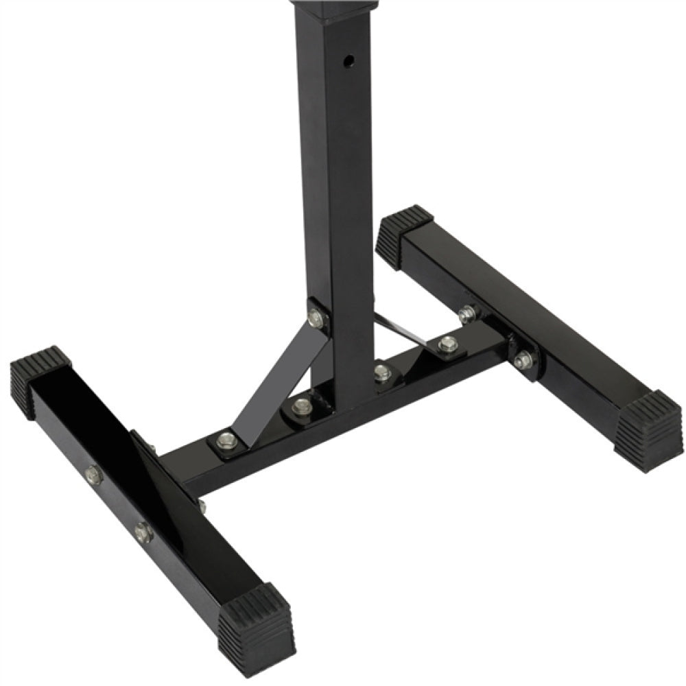 Pair of Adjustable Squat Rack Standard 45-70 Inch Solid Steel Squat Stand