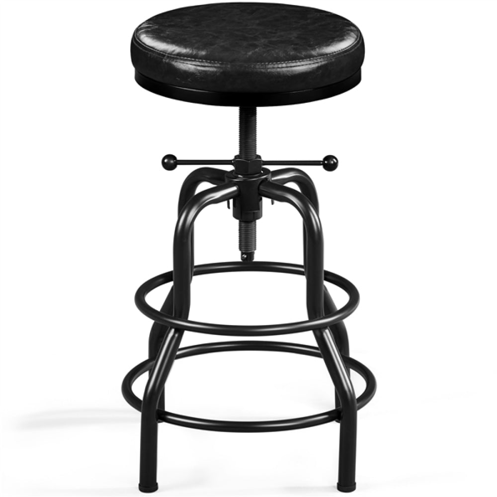 Vintage Industrial Bar Stool Rustic Swivel Bar Stool