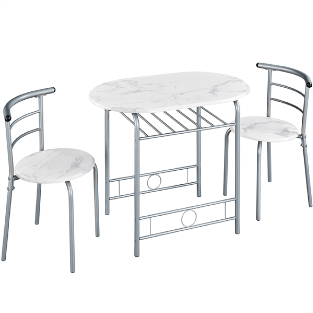 Modern Dining Set 1X Table + 2 Chairs