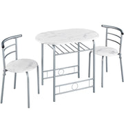 Modern Dining Set 1X Table + 2 Chairs