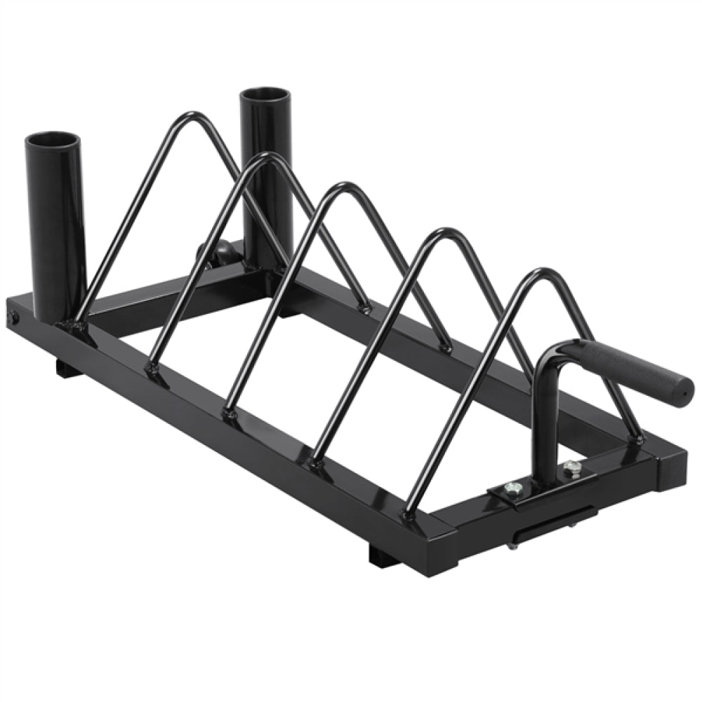 Horizontal Bumper Plate Rack Strength Fitness Rack Plate Holder