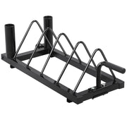 Horizontal Bumper Plate Rack Strength Fitness Rack Plate Holder