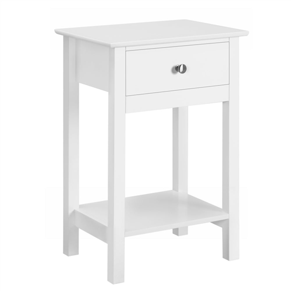 Bedside End Table Storage Cabinet Night Stand with Drawer