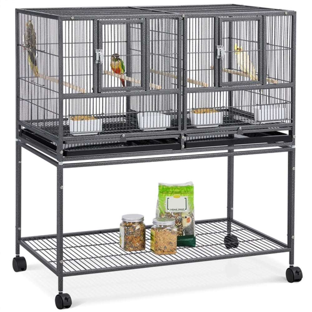 Stackable Wide Bird Cage Divided Breeder Cage