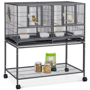 Stackable Wide Bird Cage Divided Breeder Cage