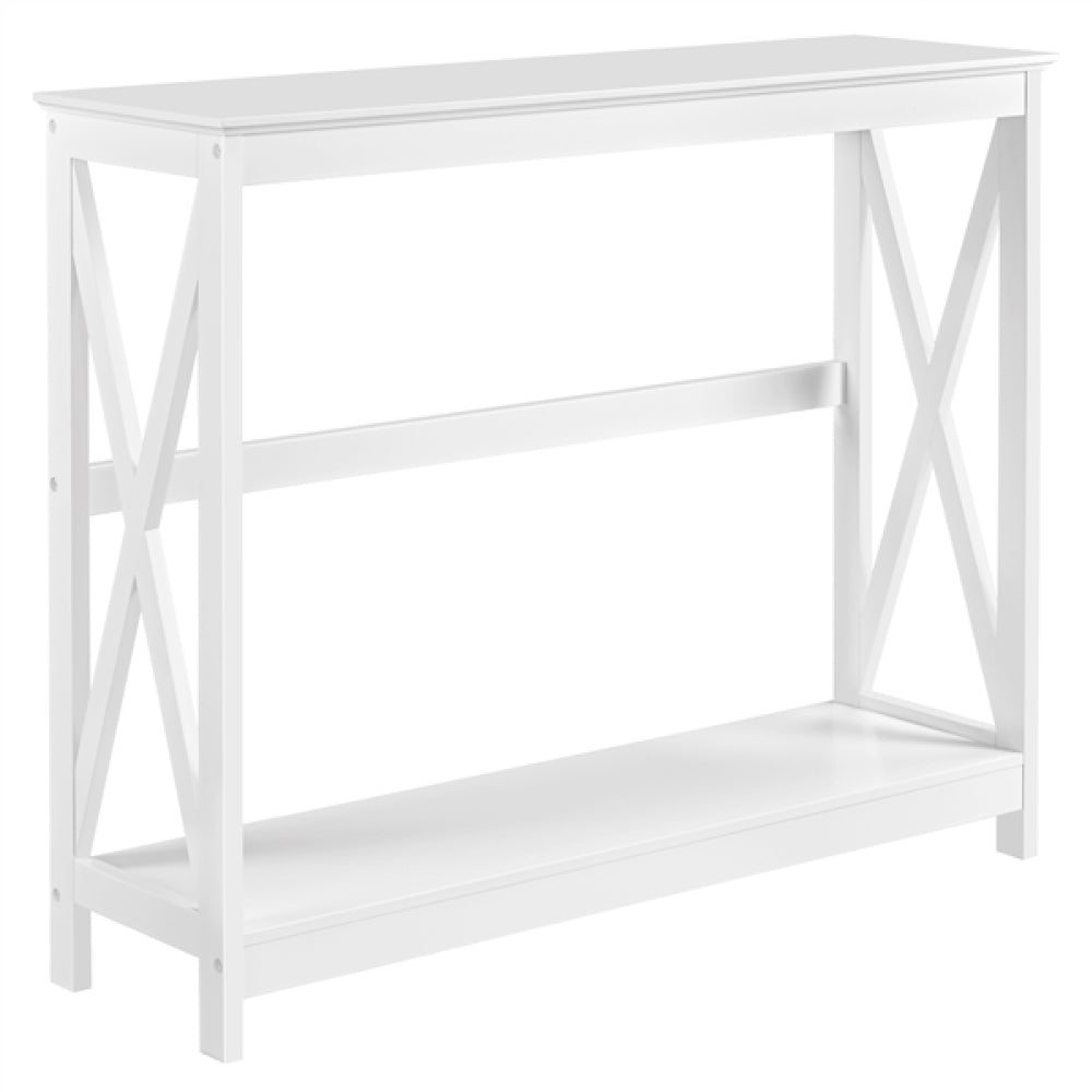 2-Tier X-Design Console Table  Industrial Side Console Table End Table