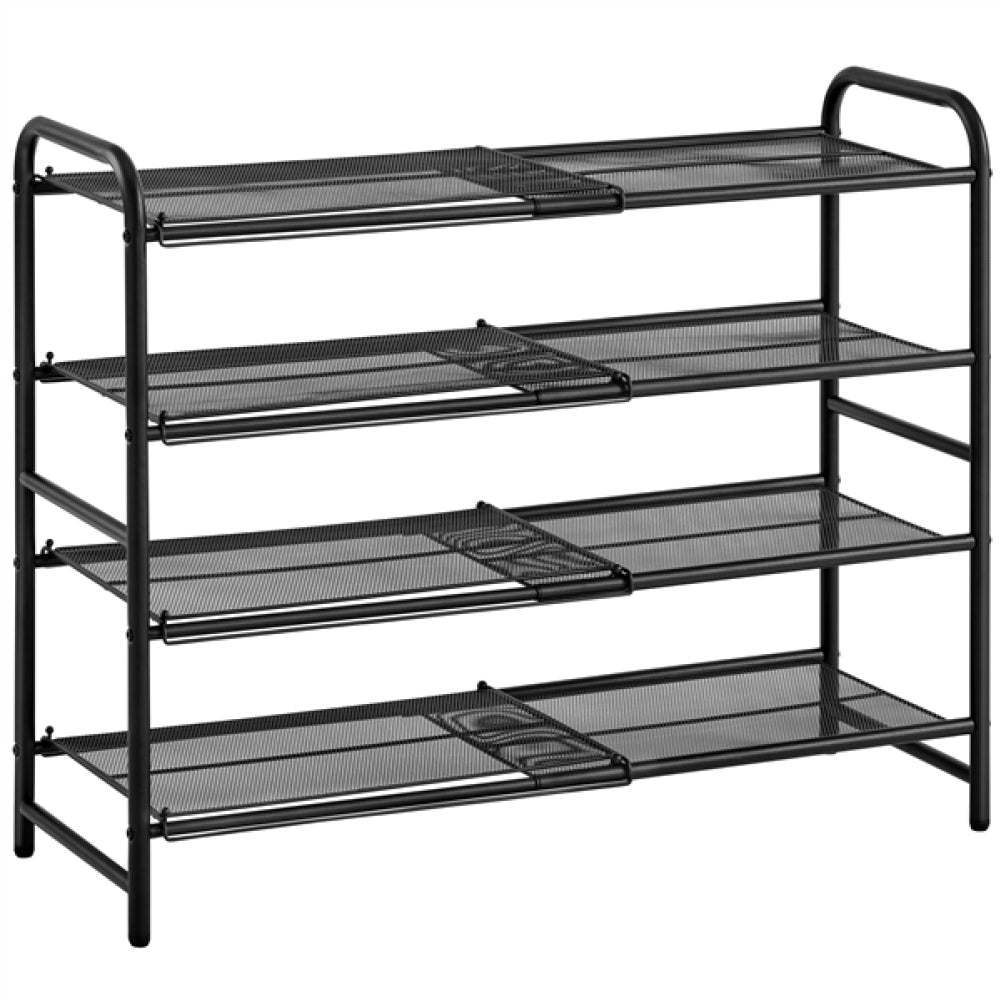 4-Tier Expandable Iron Shoe Rack