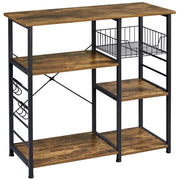 Vintage Kitchen Island Baker's Rack Utility Microwave Stand