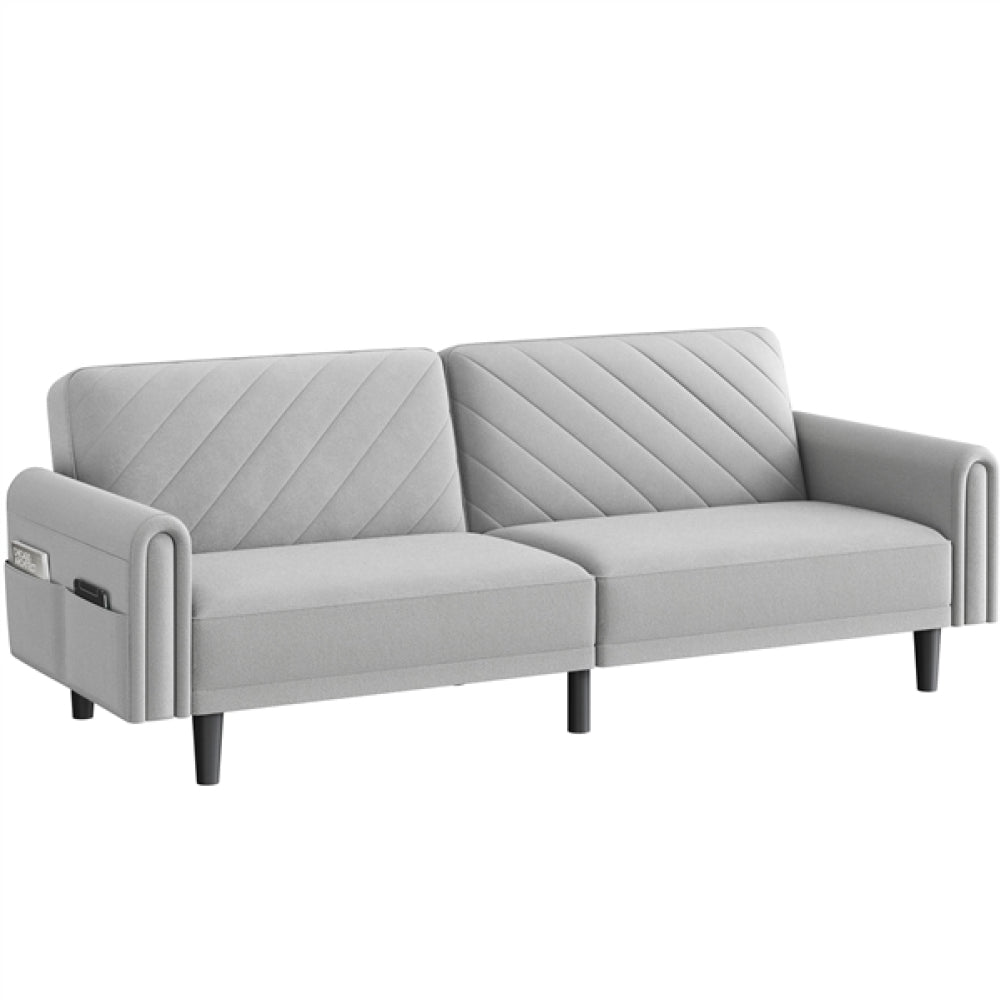 Convertible Sofa Bed Fabric 3-Seater Sofa Bed