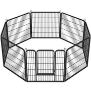 8 Panel Dog Pen Playpen Play Yard Metal Exercise Barrier Pet Pen