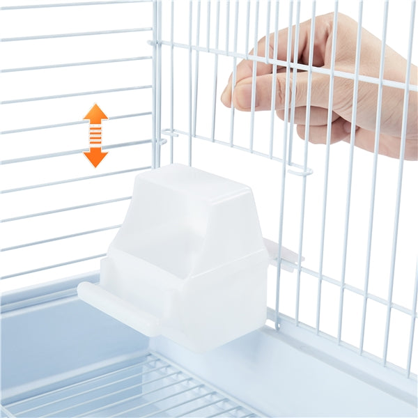 Open Top Travel Bird Cage with Open Play Top for Budgie Finch Green Cheek Canary
