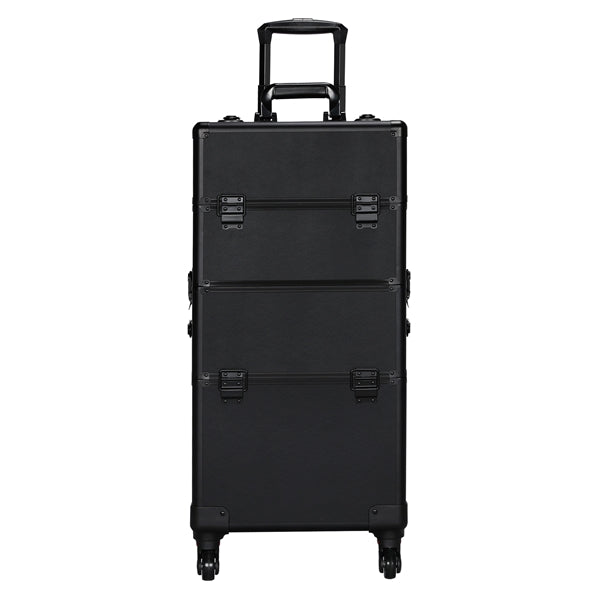 3-in-1 Aluminum Cosmetic Case Professional Makeup Train Case