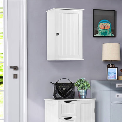 Wall Mounted Cabinet 3 Tiers Storage Single Door
