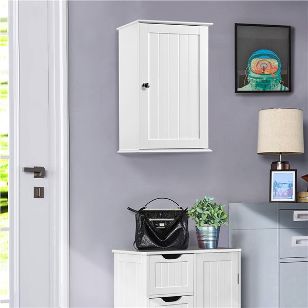 Wall Mounted Cabinet 3 Tiers Storage Single Door