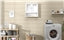 Wooden Wall Mount Living Room Wall Cabinet with Double Mirror